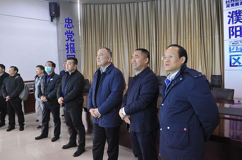 拜城县客人到濮阳园区参观调查